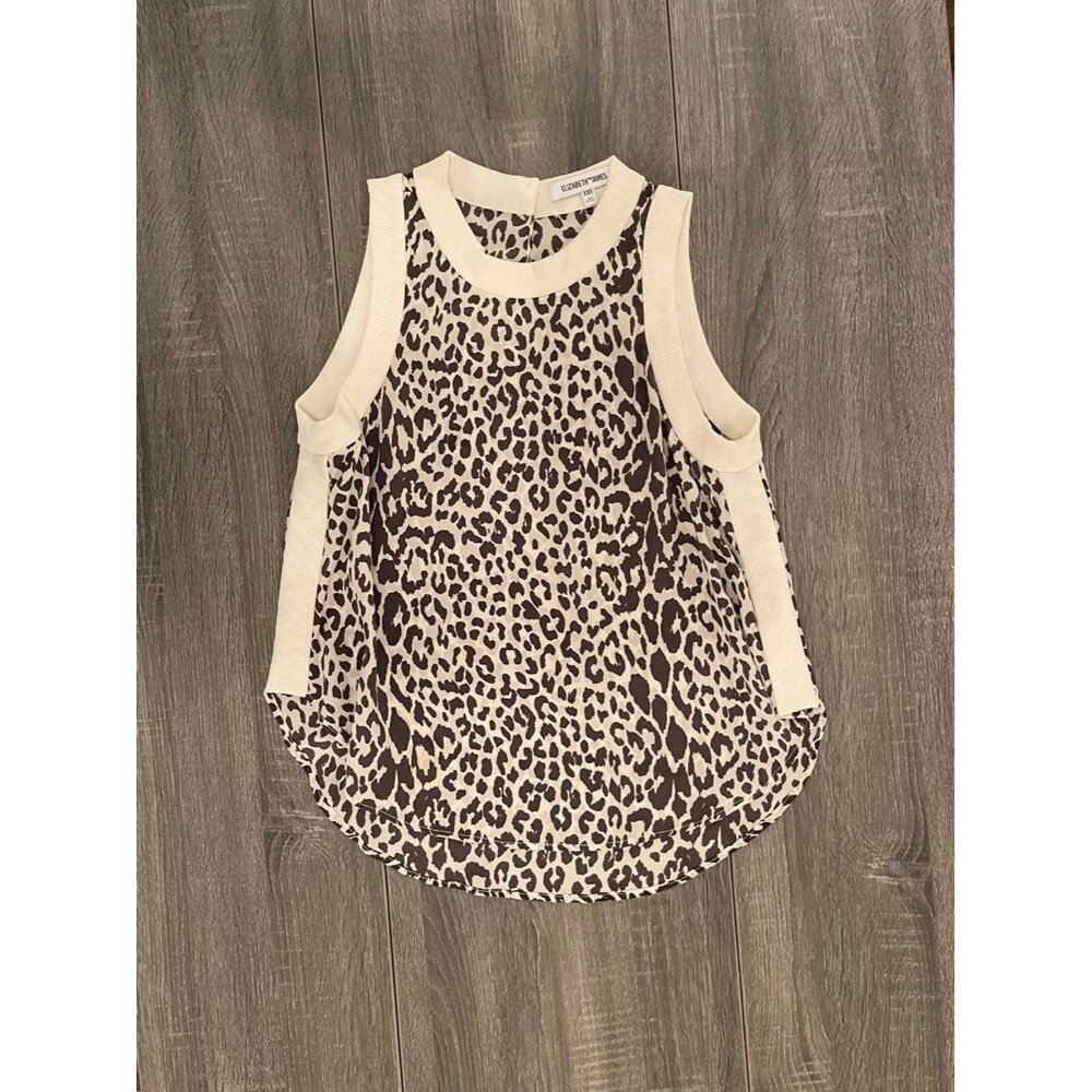 Elizabeth and James Silk Tank Top XXS - Picture 2 of 4